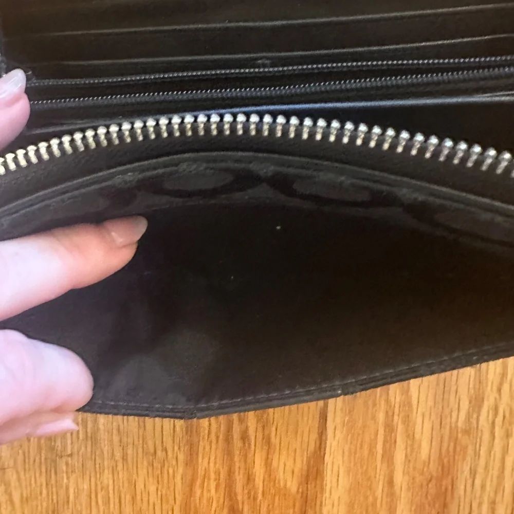 Coach sleek black